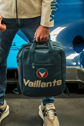 Michel Vaillant Vaillante Royal Blue Leather Backpack